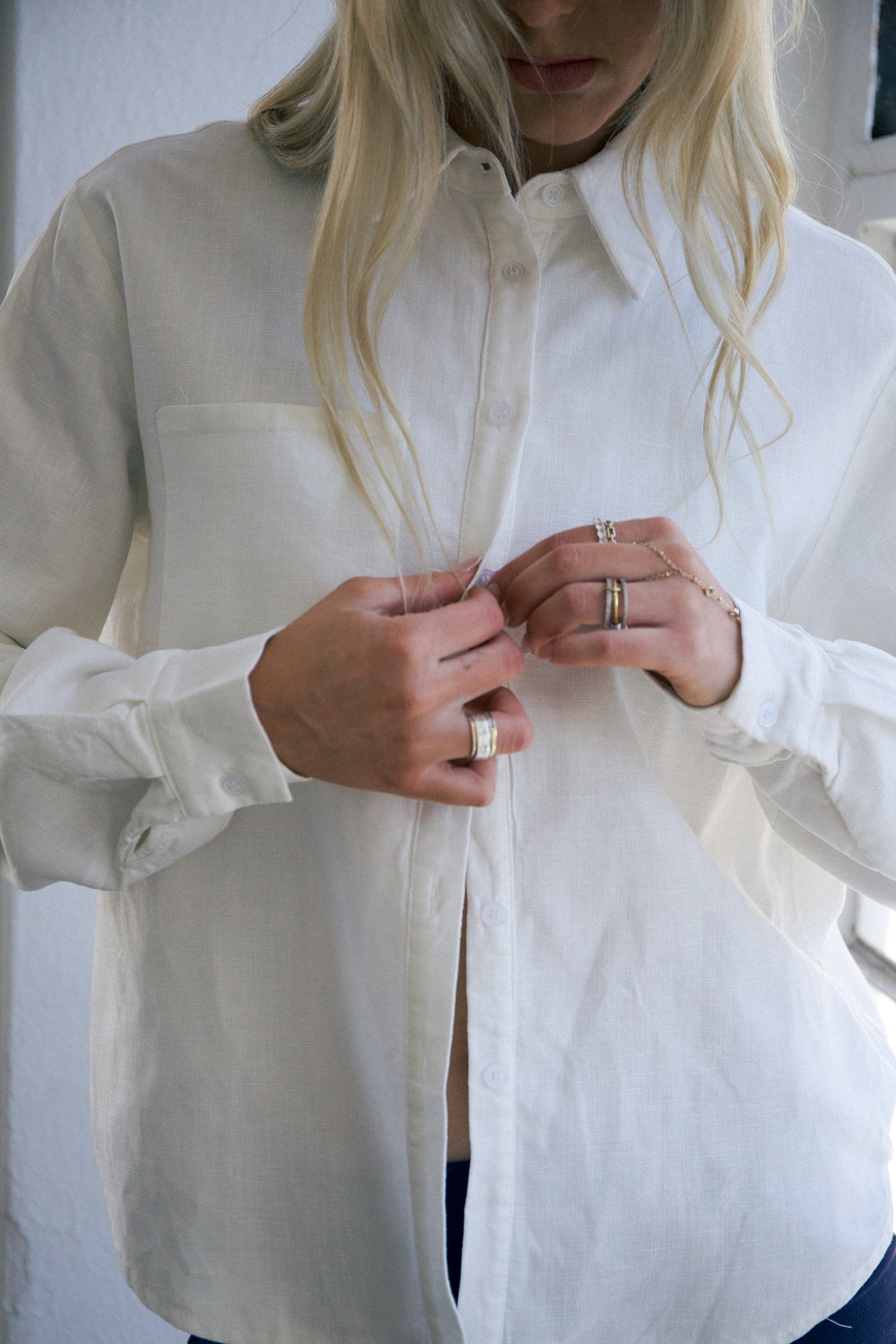 LARSON LINEN LONG SLEEVE